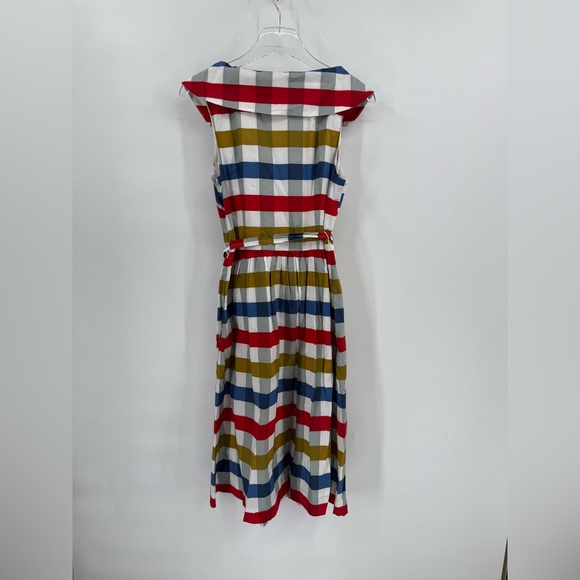 ANTHROPOLOGIE MAEVE "Cricket Club" Fit & Flare Collared Gingham
Dress Size 6 - Picture 3 of 6